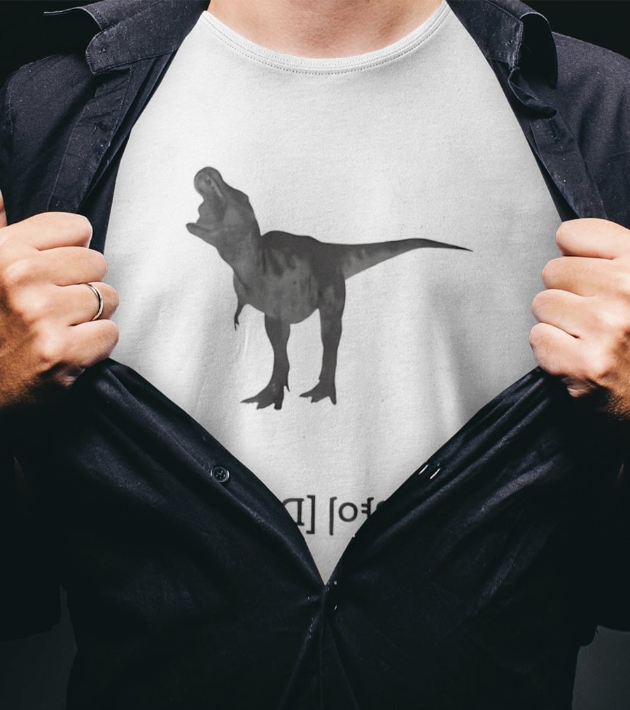 Tarbosaurus Korea Dinosaur Silhouette Roaring Charm T-Shirt