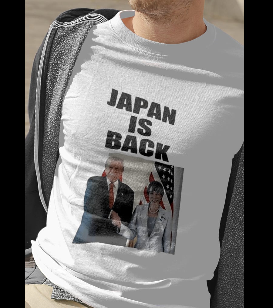 Japan Is Back Trump Political Image With Flags T-Shirt