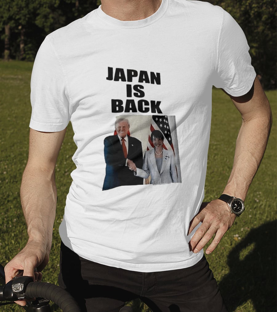 Japan Is Back Trump Political Image With Flags T-Shirt