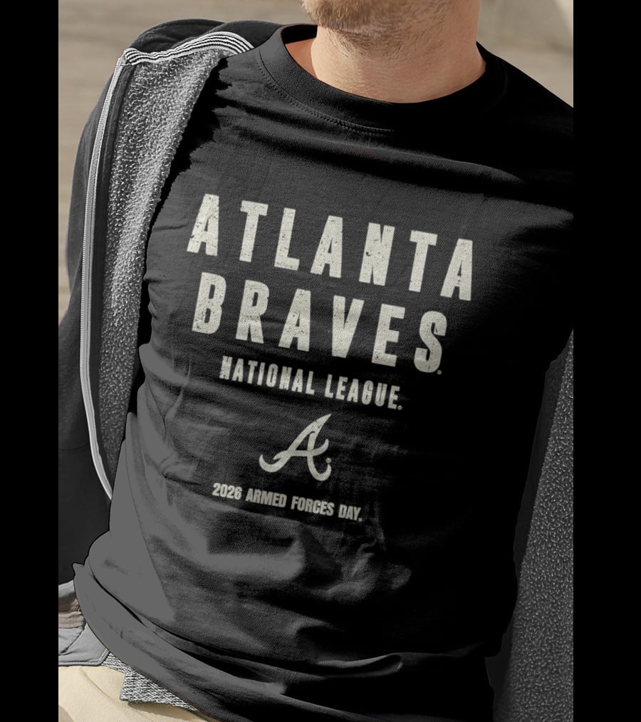 Atlanta Braves National League 2026 Armed Forces Day T-Shirt
