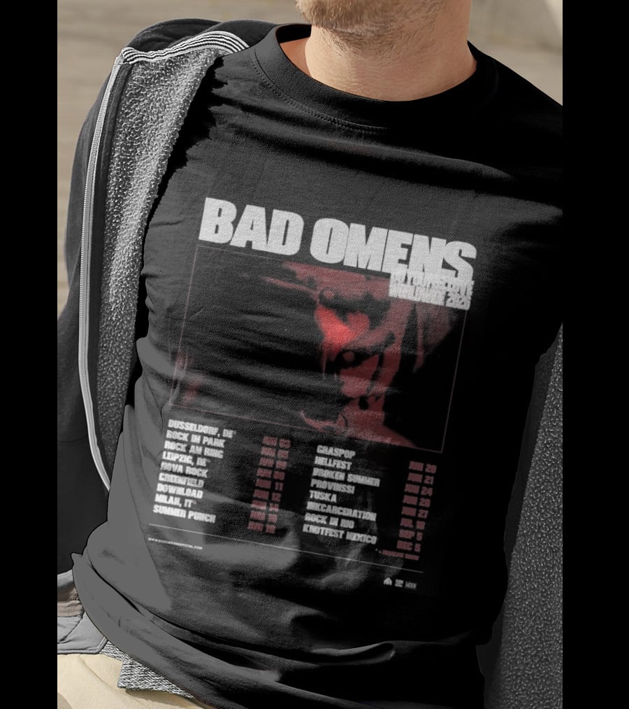 Bad Omens 2026 Worldwide Tour Dates T-Shirt