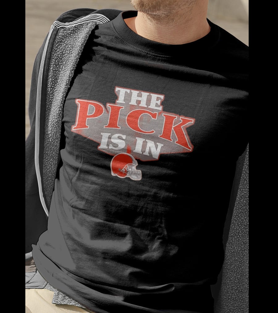Cleveland Browns The Pick Is In NFL Football Helmet T-Shirt