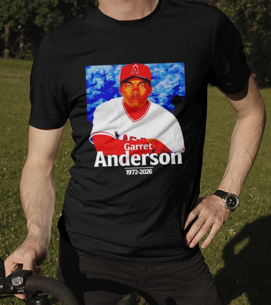 Garret Anderson Angels Tribute Baseball Legend 1972 2026 T-Shirt