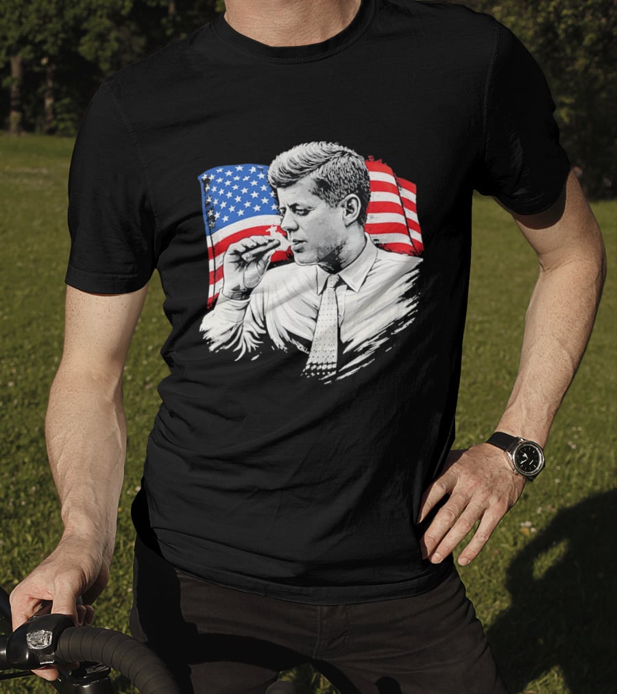 JFK Cigars American Flag 2026 T-Shirt