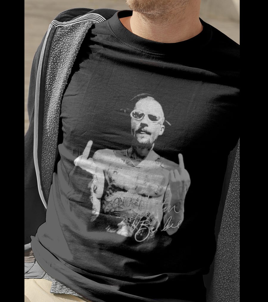 Justin Bieber Middle Finger Bieberchella World Tour 2026 Black And White Tattoo T-Shirt