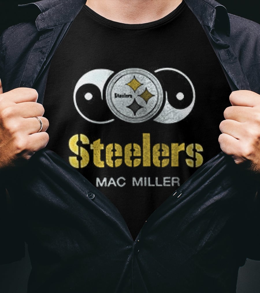 Steelers Mac Miller Mitchell And Ness Pittsburgh Collaboration T-Shirt