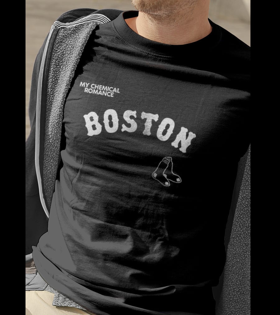 My Chemical Romance Boston Red Sox The Black Parade Collaboration T-Shirt