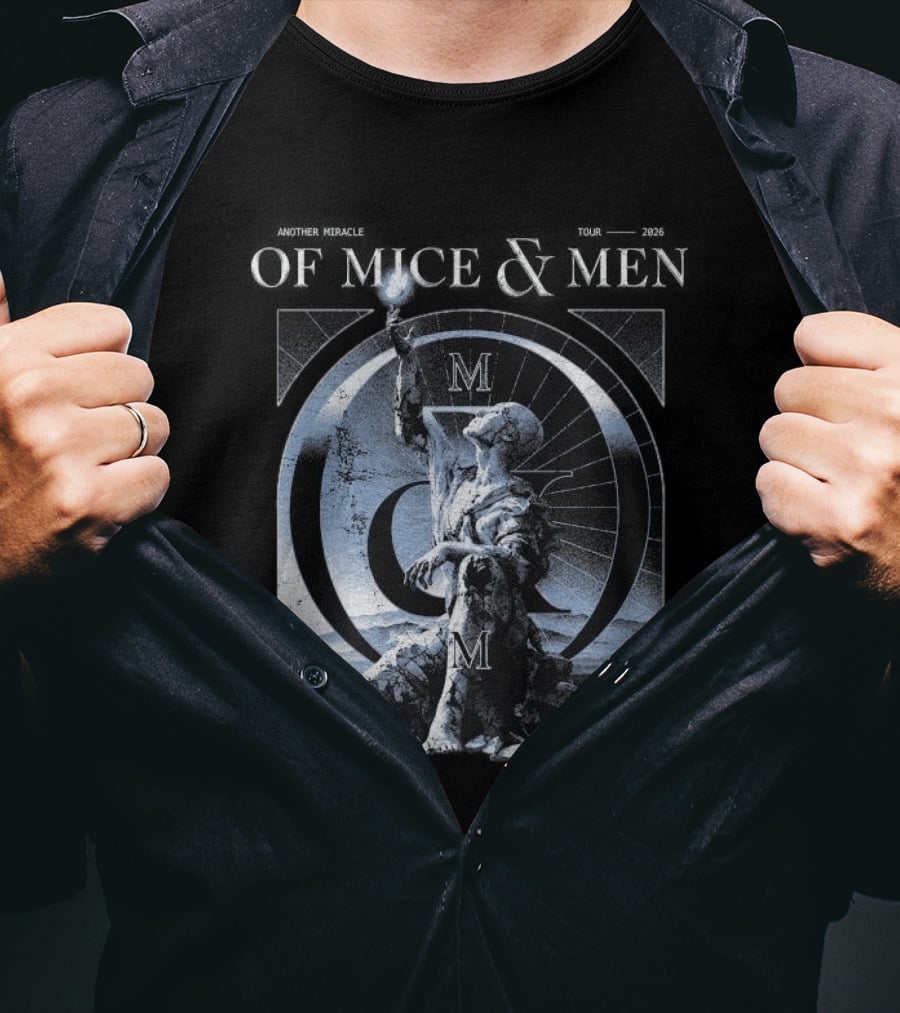 Of Mice & Men Another Miracle Tour 2026 Australia Dates And Locations T-Shirt