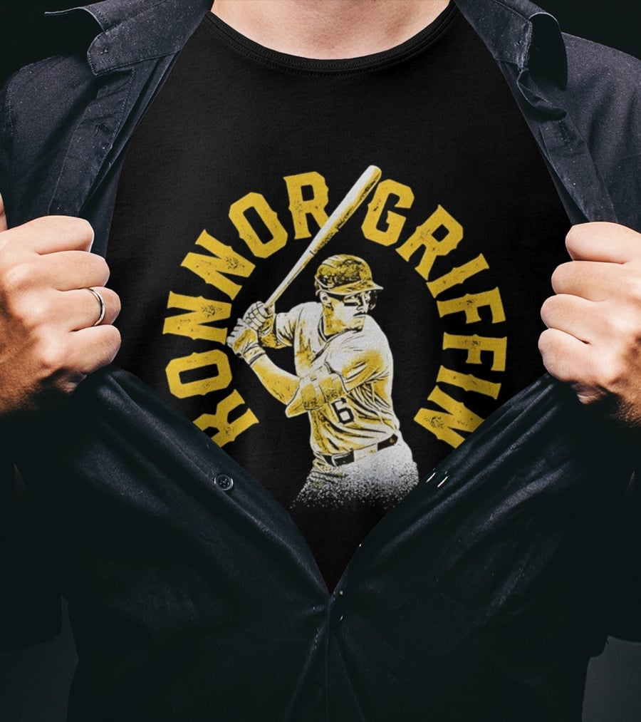 Pittsburgh Pirates Konnor Griffin Number 6 Baseball Swing T-Shirt