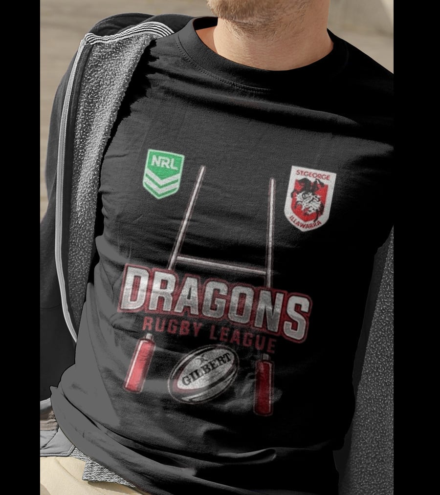 St George Illawarra Dragons Rugby League NRL Gilbert Ball T-Shirt