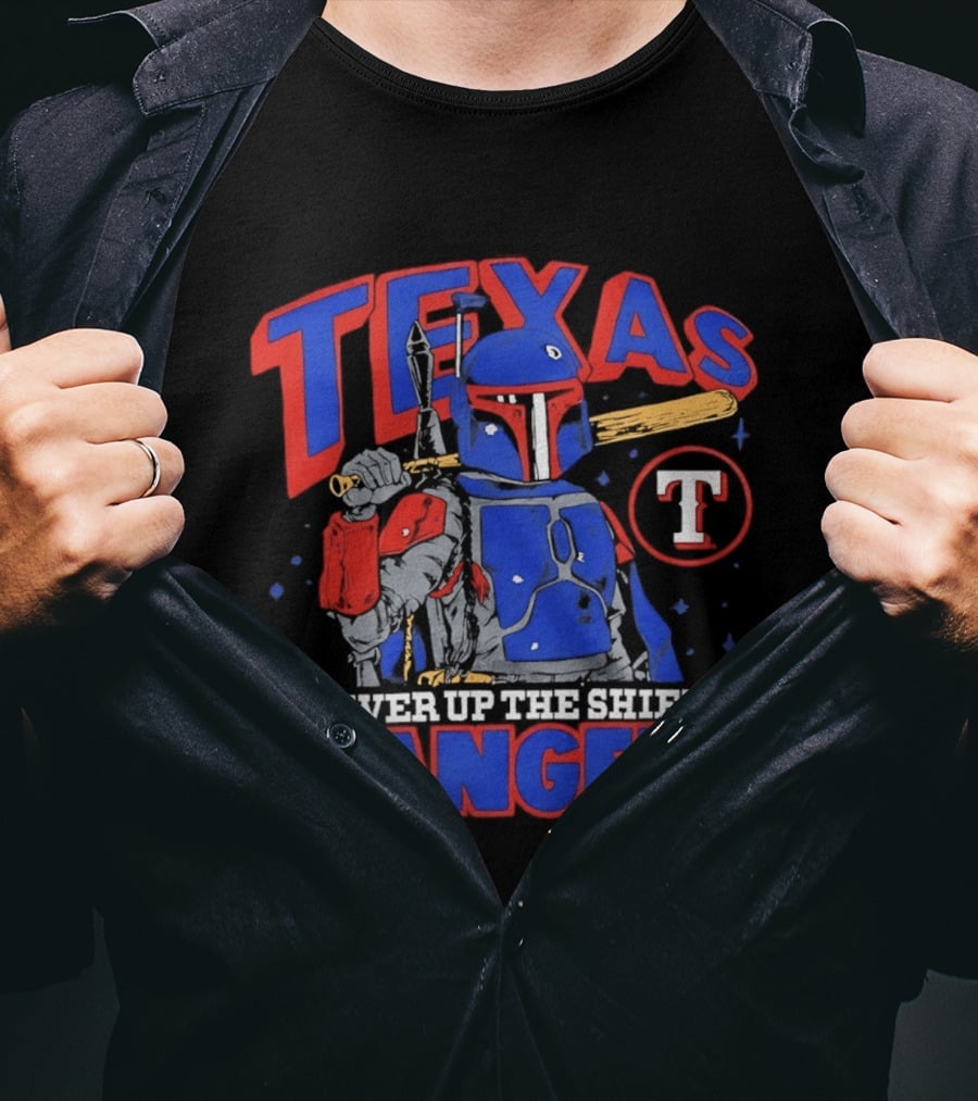 Texas Rangers Power Up The Shields With Star Wars Bounty Hunter Collaboration T-Shirt