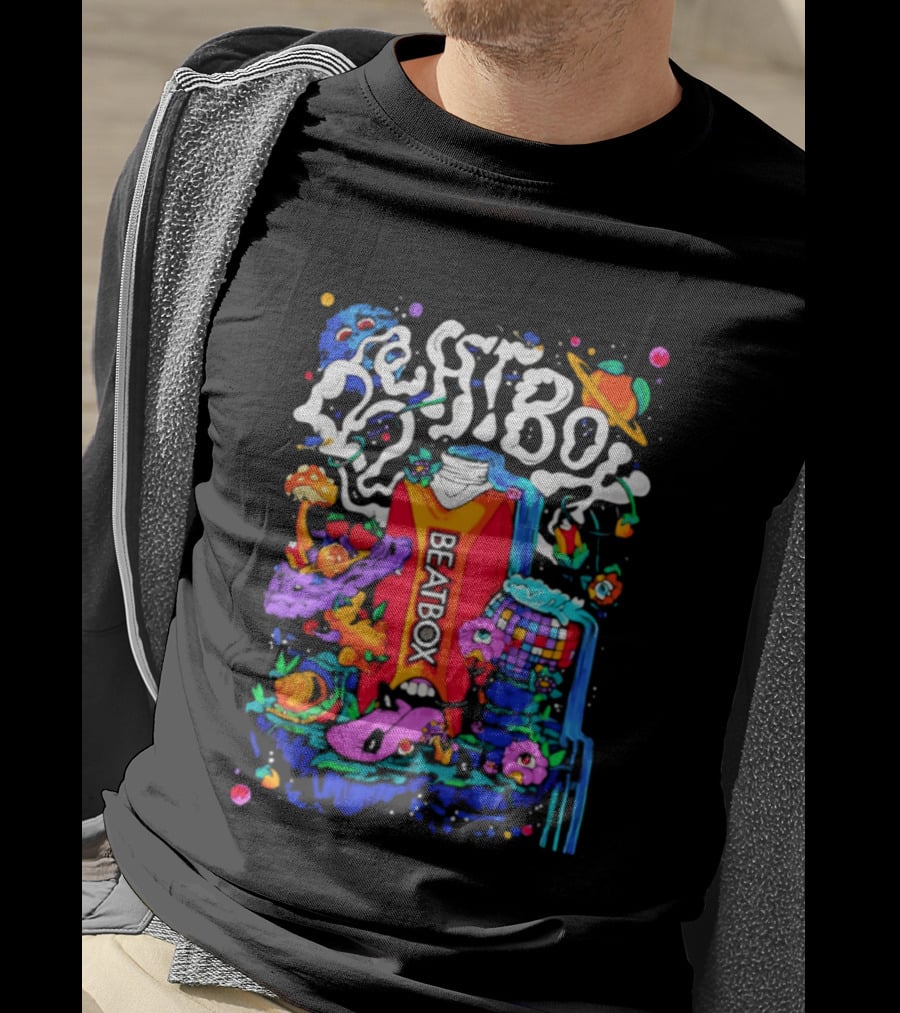 Trippy BeatBox World Psychedelic Disco Vibes T-Shirt