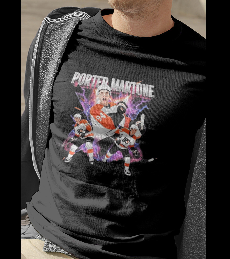 Porter Martone Flyers 94 Retro Bootleg Hockey Players T-Shirt