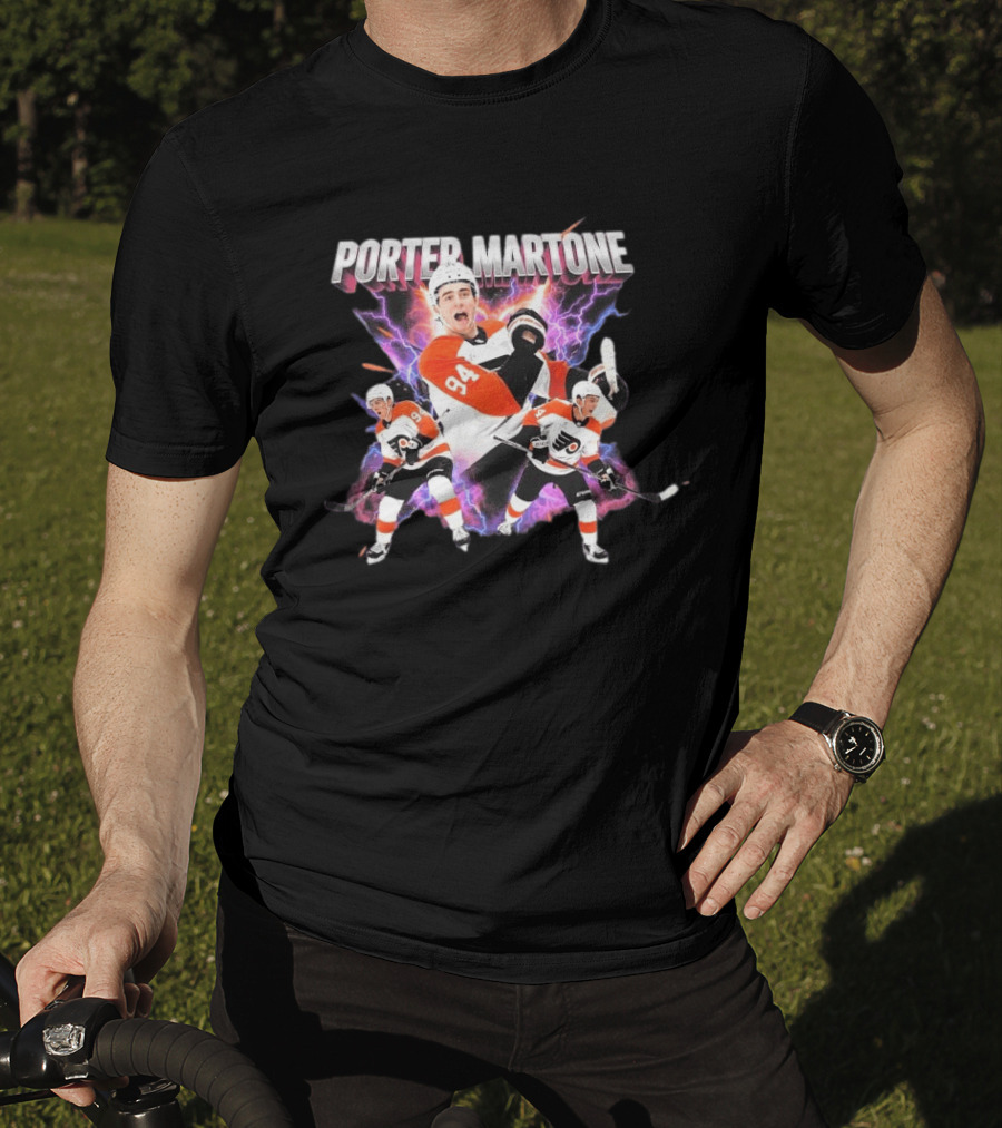 Porter Martone Flyers 94 Retro Bootleg Hockey Players T-Shirt