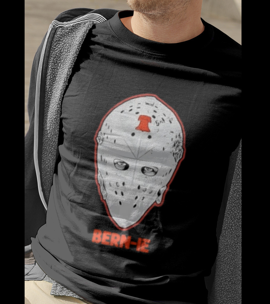 Bern Ie Philadelphia Hockey Liberty Bell Goalie Mask T-Shirt
