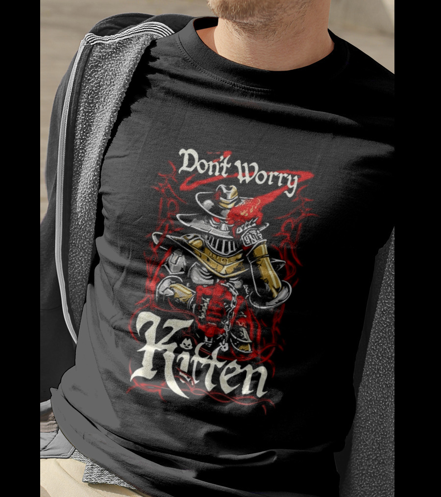 Don't Worry Kitten Meatcanyon Samurai Armor T-Shirt
