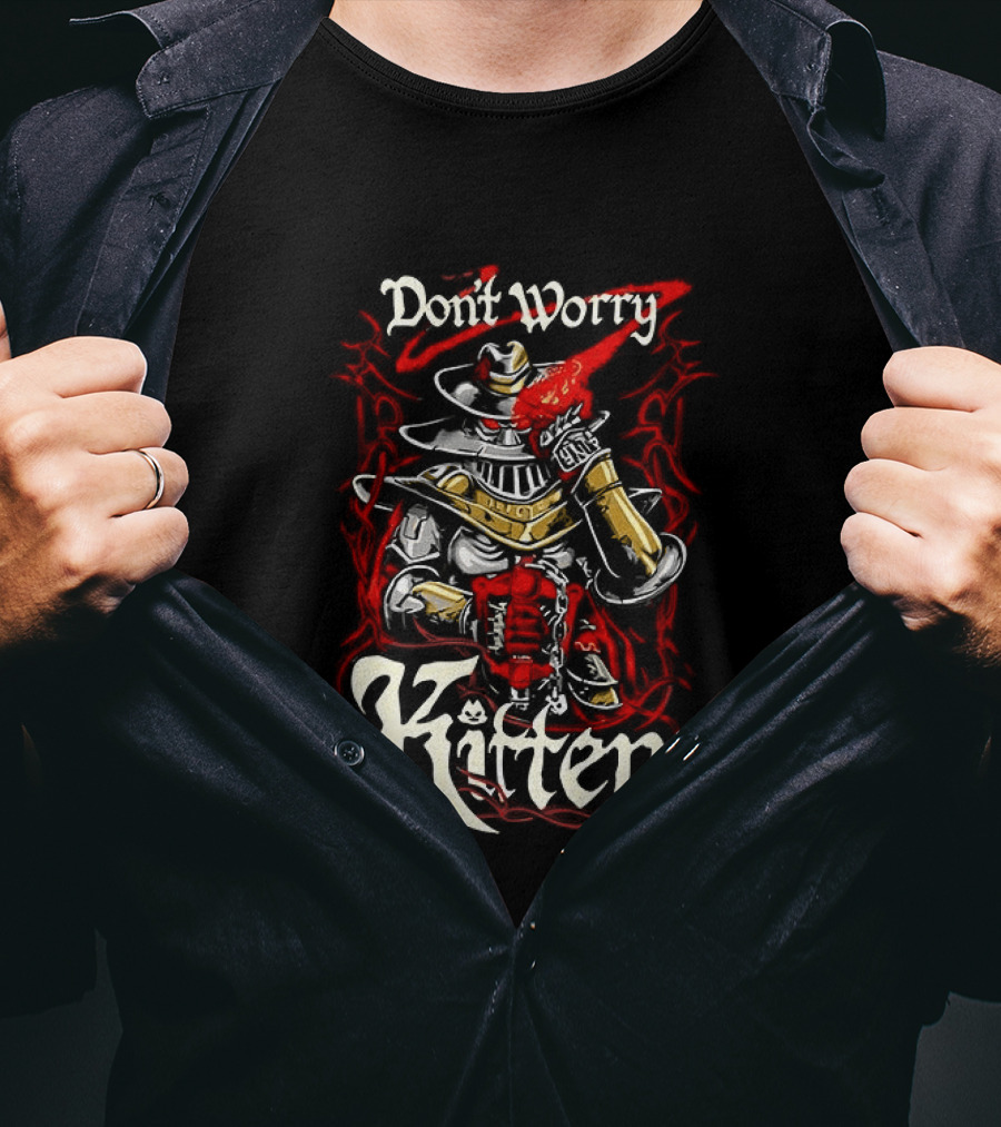 Don't Worry Kitten Meatcanyon Samurai Armor T-Shirt