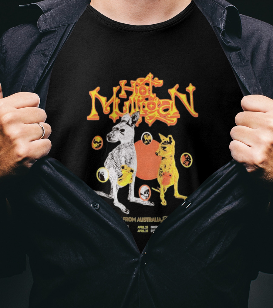 Hot Mulligan Australia Tour 2026 Kangaroo T-Shirt