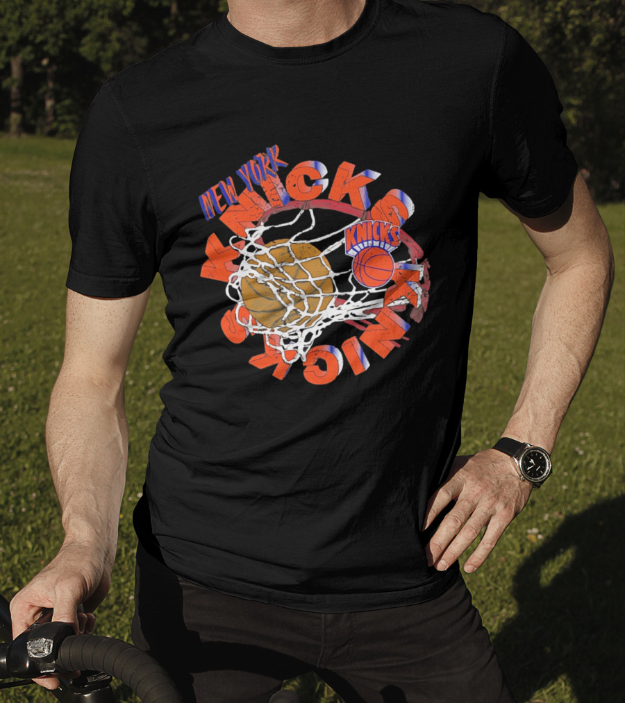 New York Knicks Basketball Net Graphic Text Preschool 2026 T-Shirt