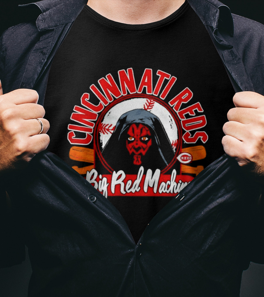 Cincinnati Reds Big Red Machine Star Wars Dark Side Darth Maul T-Shirt