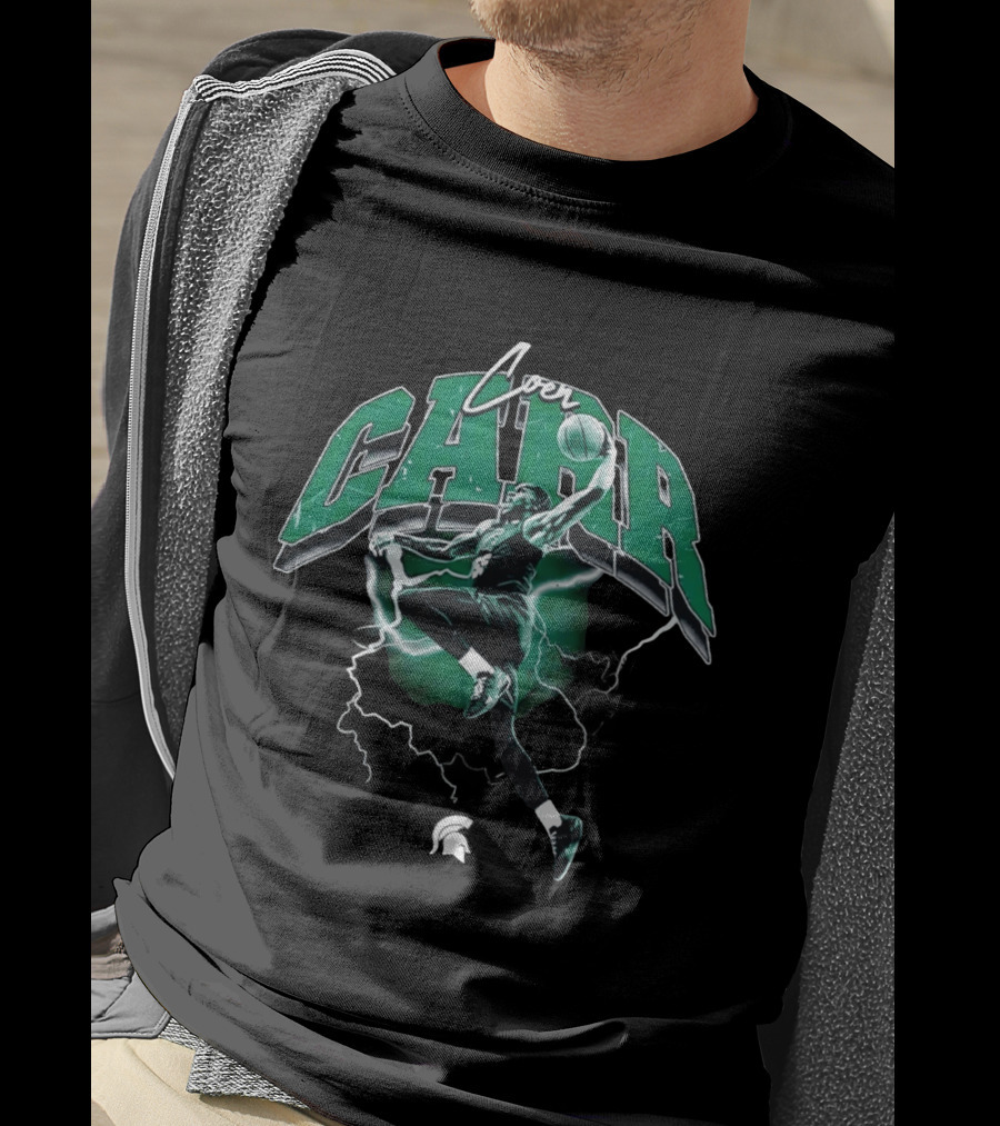 Coen Carr Slam Dunk Michigan State Spartans Basketball Jumper T-Shirt