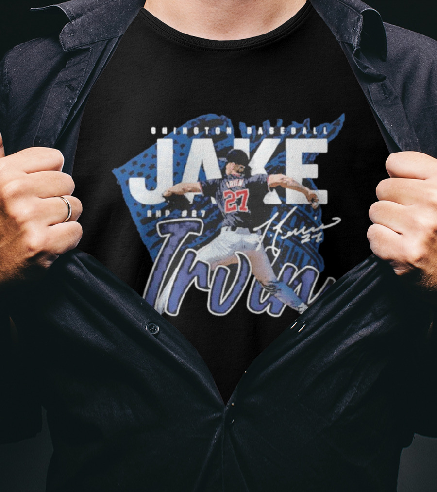 Jake Irvin Washington Baseball RHP 27 T-Shirt