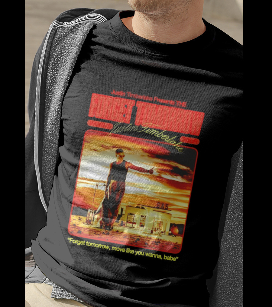 Forget Tomorrow World Tour Justin Timberlake Gas Station Scene T-Shirt