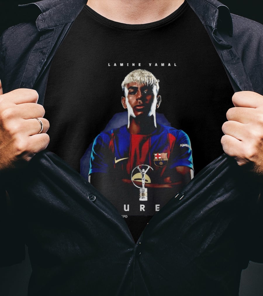 FC Barcelona Lamine Yamal Laureus World Young Sportsman 2026 Award T-Shirt