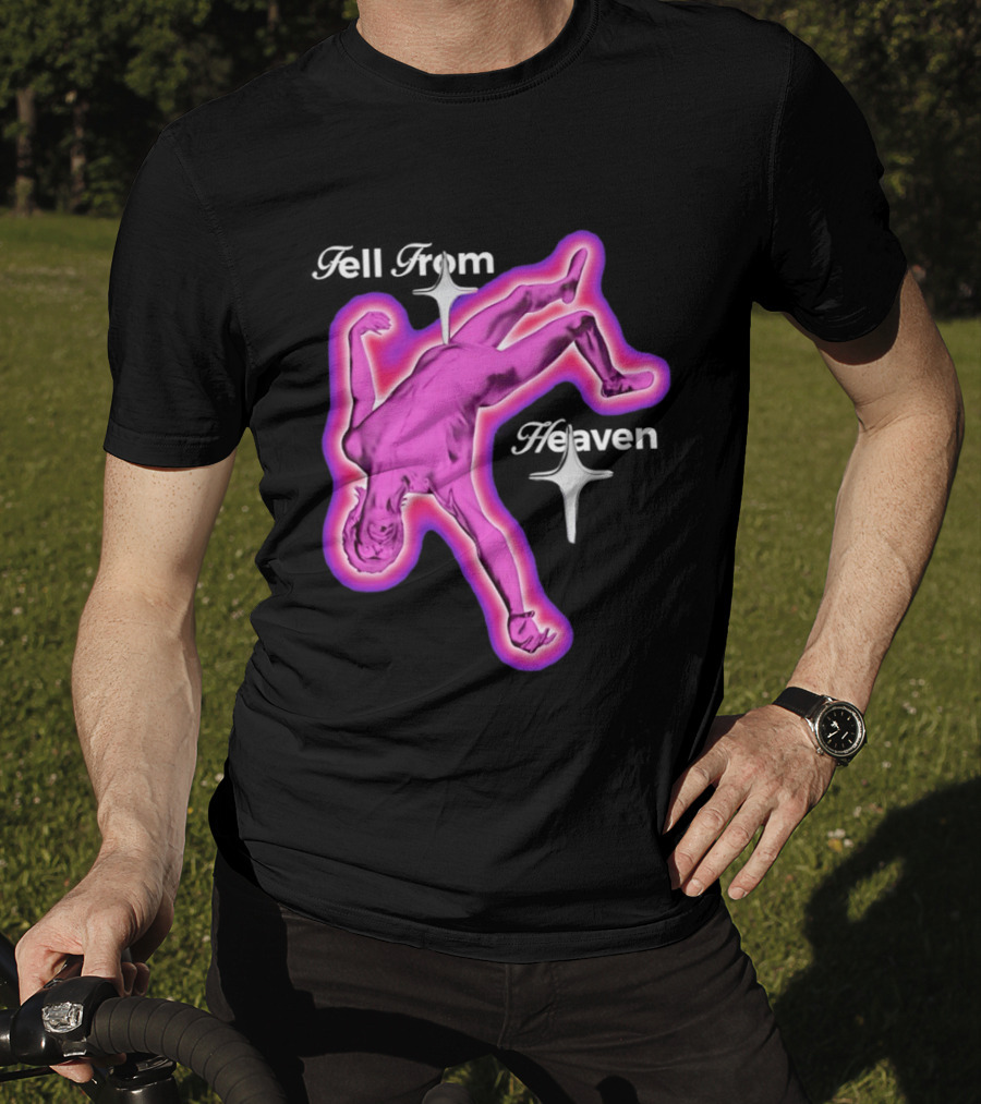 Falling From Heaven Pink Neon T-Shirt