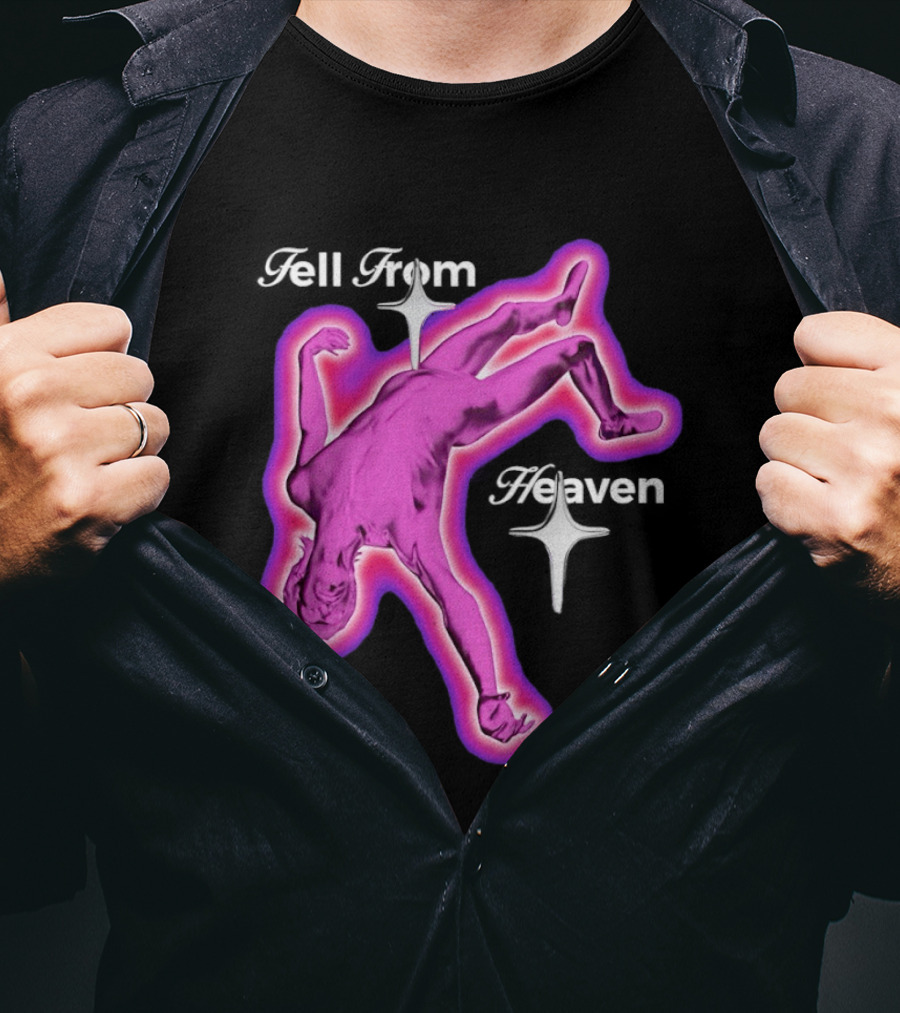 Falling From Heaven Pink Neon T-Shirt
