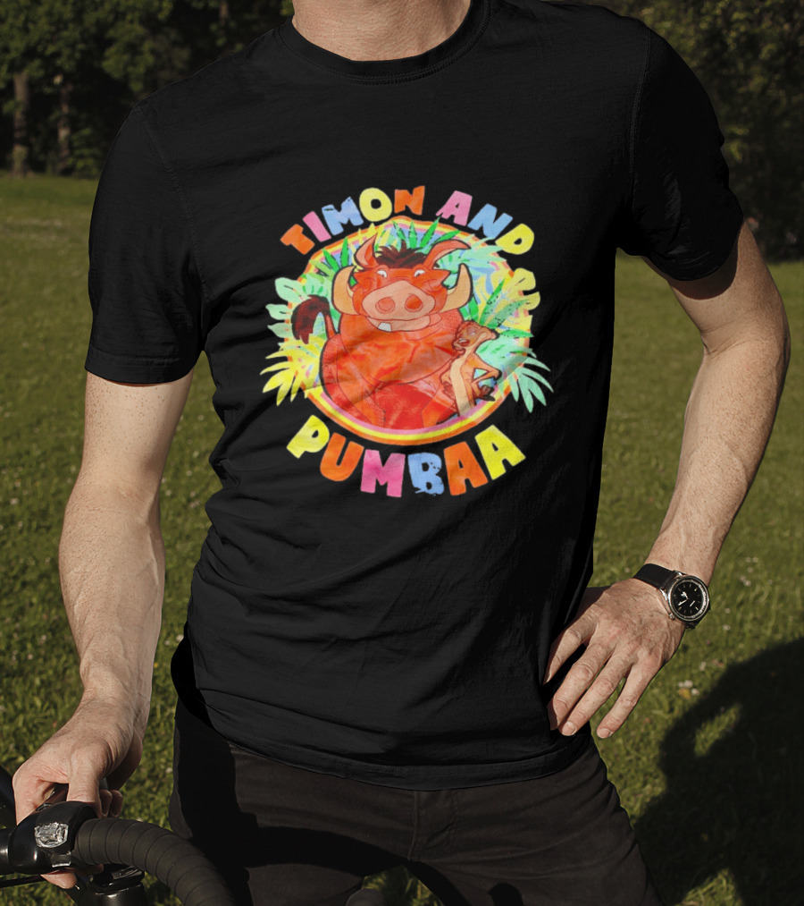 Timon And Pumbaa Colorful Jungle Adventure T-Shirt