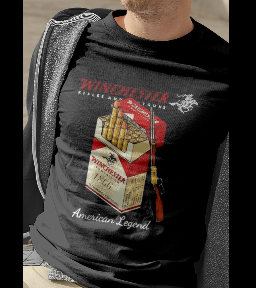 Winchester Rifles Shotguns American Legend 1866 Ammunition T-Shirt