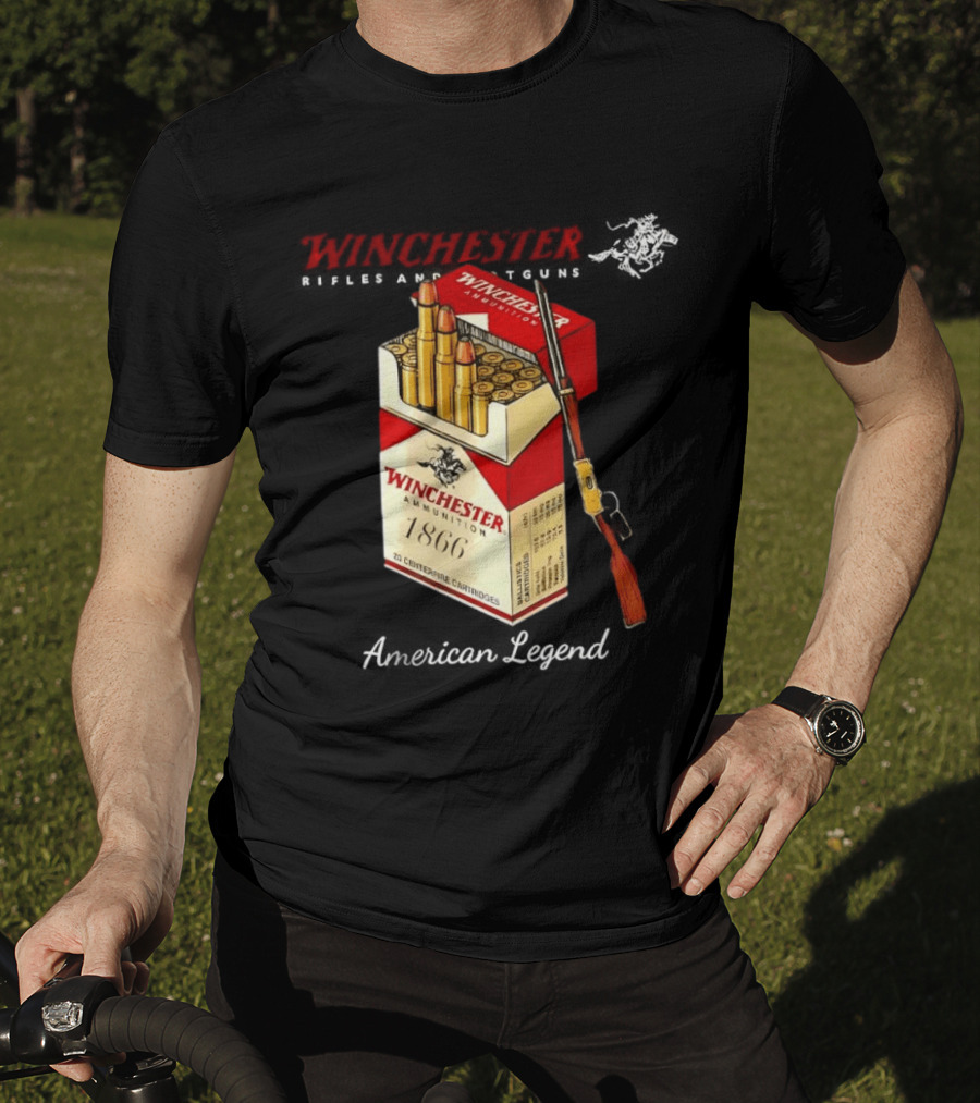 Winchester Rifles Shotguns American Legend 1866 Ammunition T-Shirt