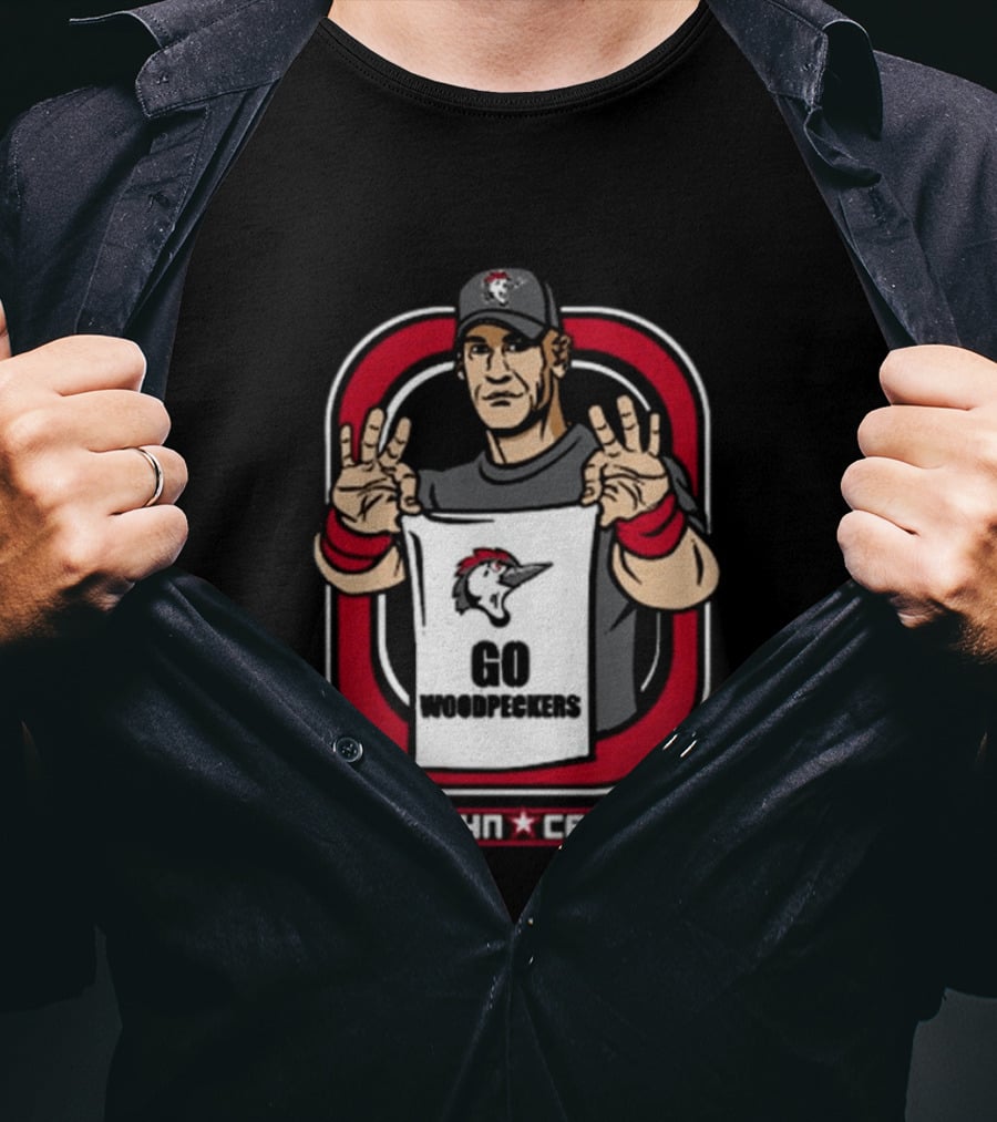 John Cena Go Woodpeckers WWE Special Edition T-Shirt