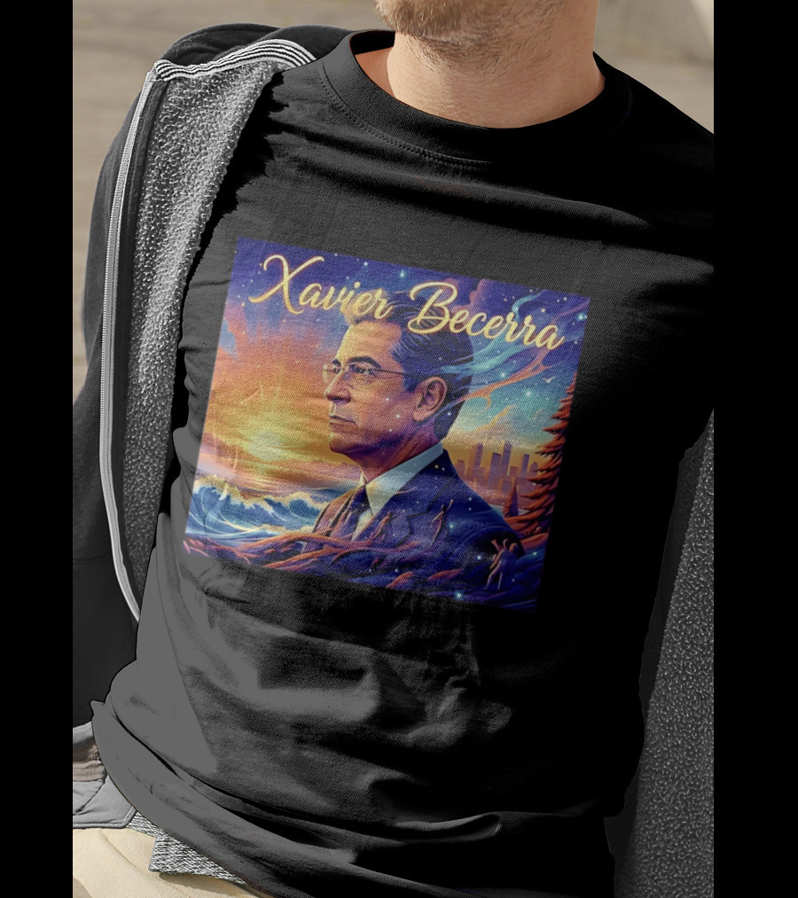Xavier Becerra California Sunset Ocean Landscape T-Shirt