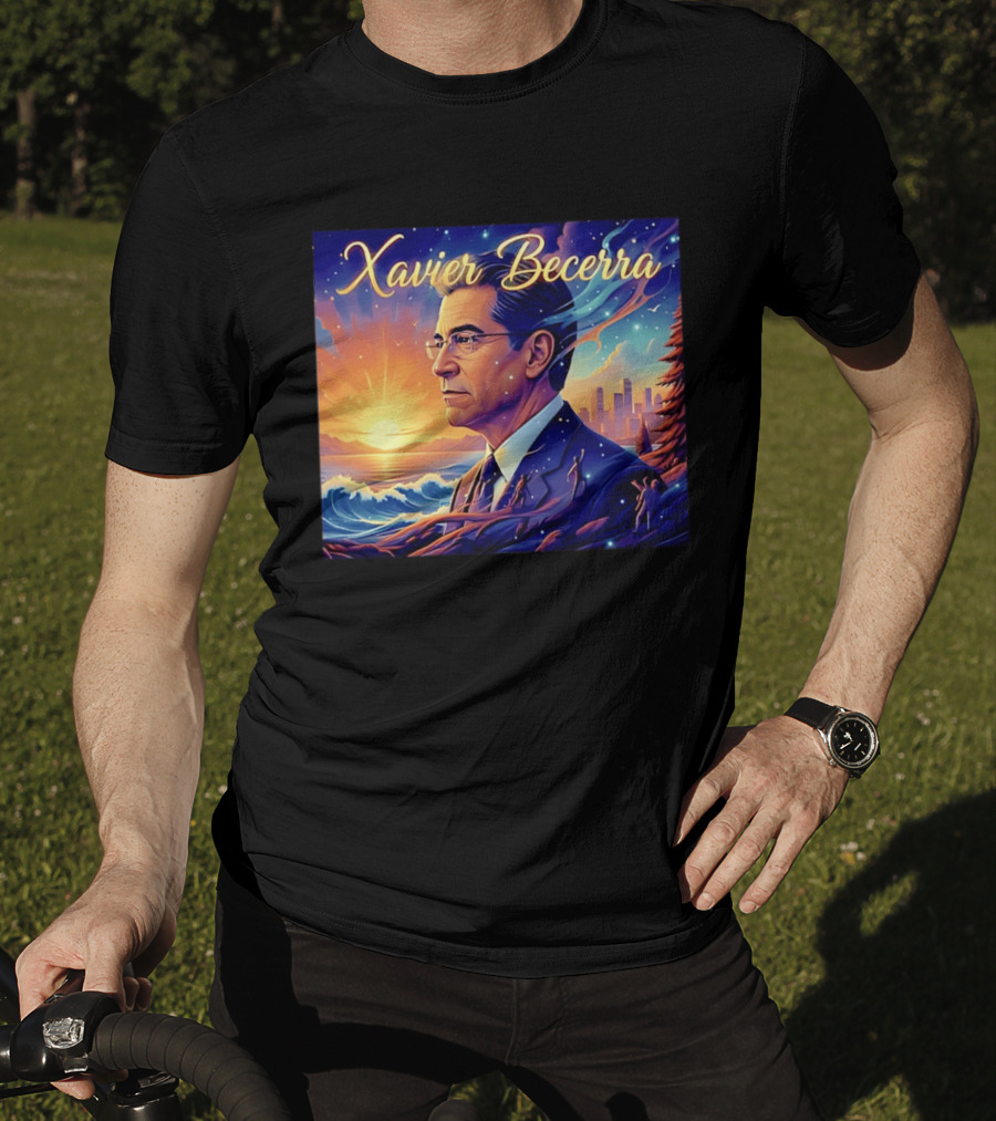 Xavier Becerra California Sunset Ocean Landscape T-Shirt