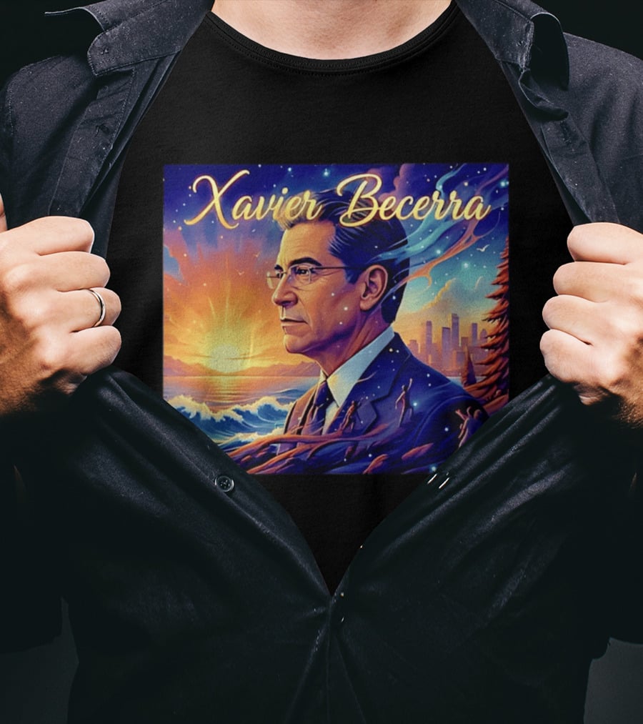 Xavier Becerra California Sunset Ocean Landscape T-Shirt