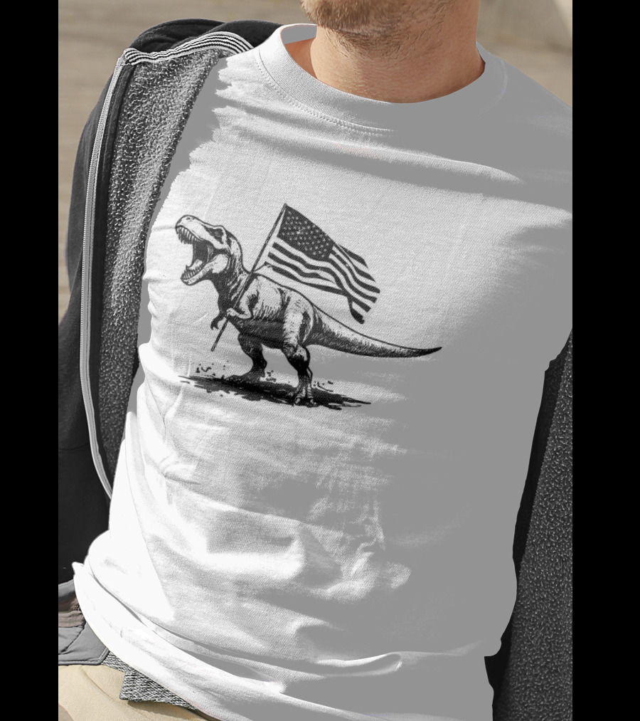 American Rex Holding USA Flag T-Shirt