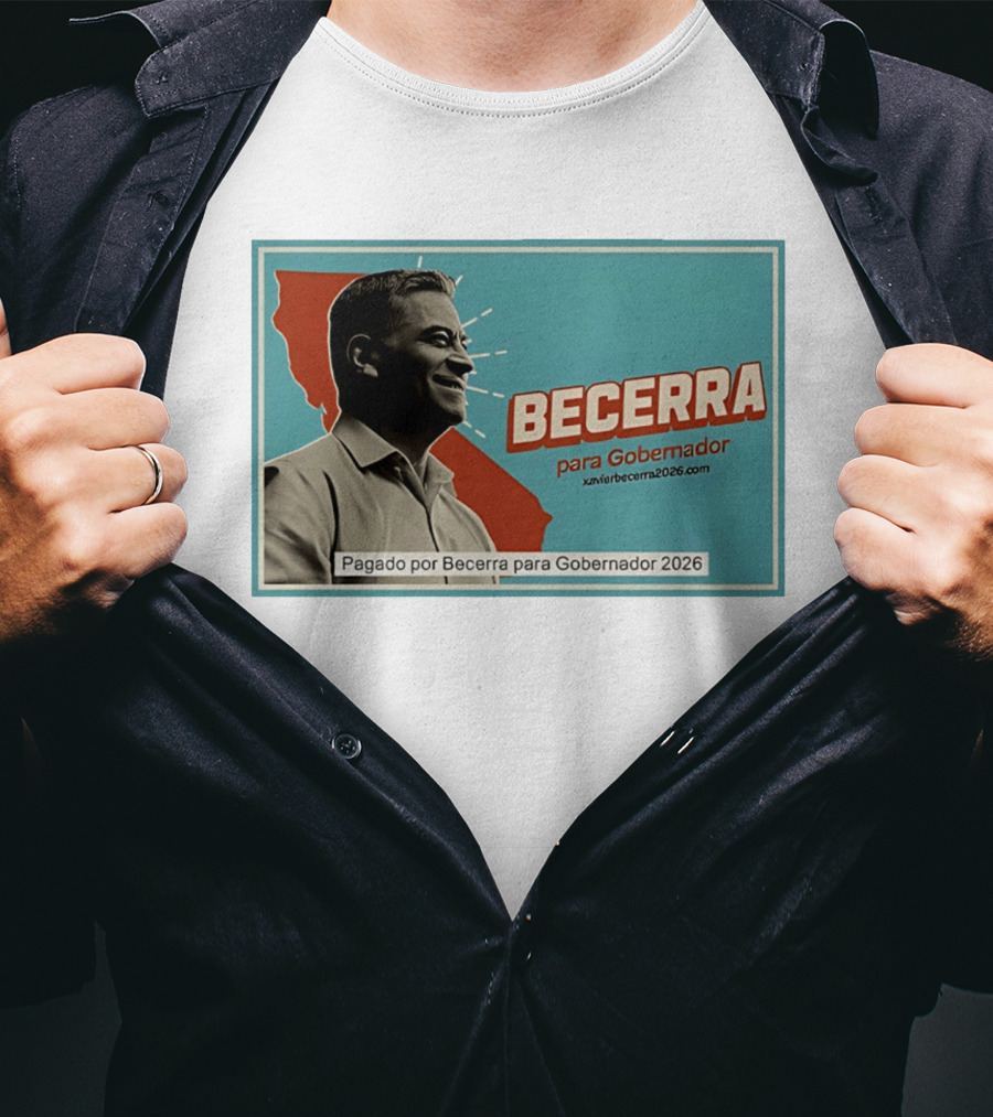 Becerra Para Gobernador 2026 California Campaign Pagado Por Becerra T-Shirt