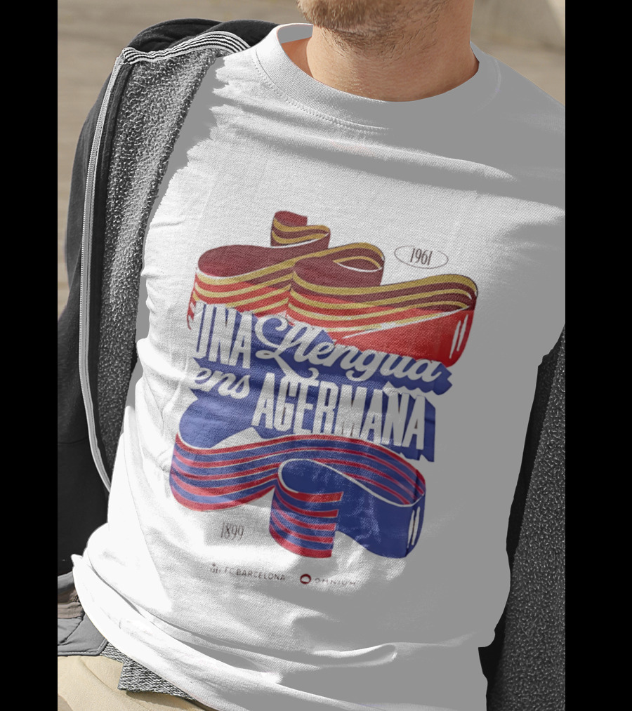 FC Barcelona Una Llengua Ens Agermana 1968 1899 T-Shirt