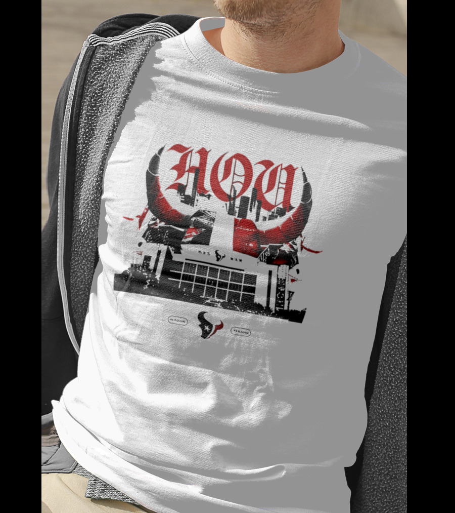 Houston Texans H Town 25 Seasons NFL Football Horns Stadium T-Shirt