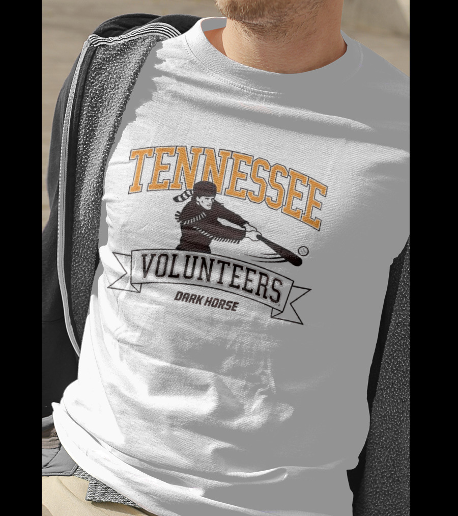 Tennessee Volunteers Dark Horse Baseball Player T-Shirt