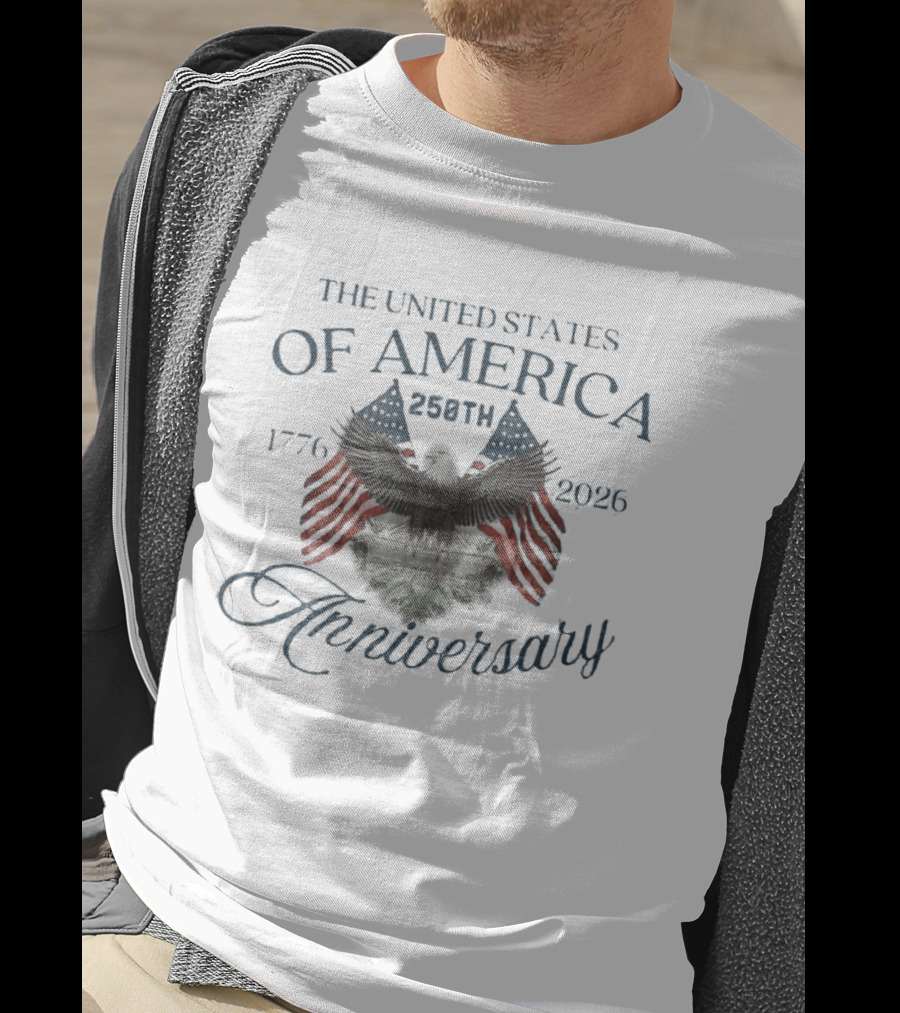 The United States Of America 250th Anniversary 1776 2026 With Eagle And Mount Rushmore T-Shirt