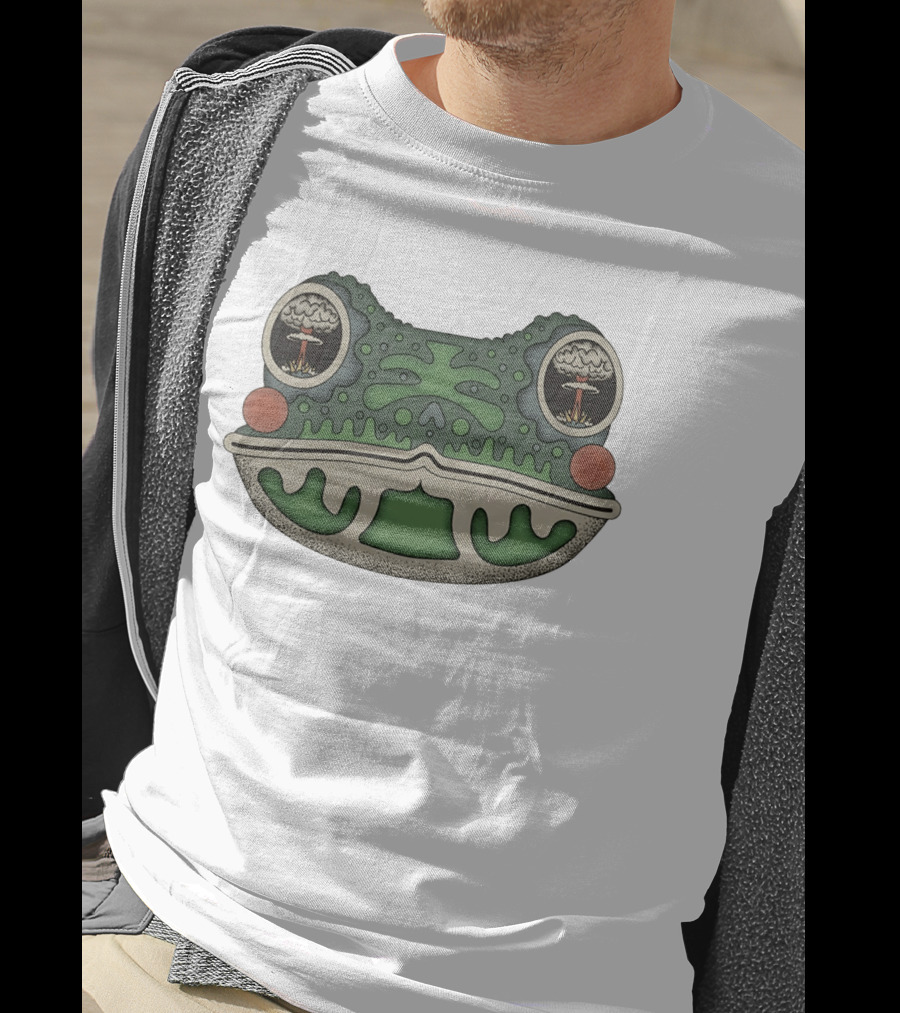 Toad Toadal Destruction Atomic Bomb Eyes Frog T-Shirt