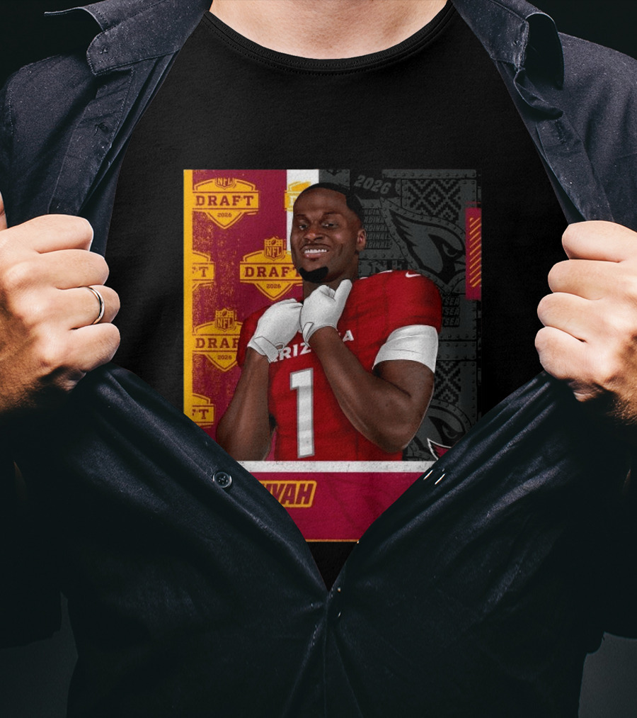 Jeremiyah Love Arizona Cardinals 2026 NFL Draft Round 1 Pick 3 Notre Dame T-Shirt