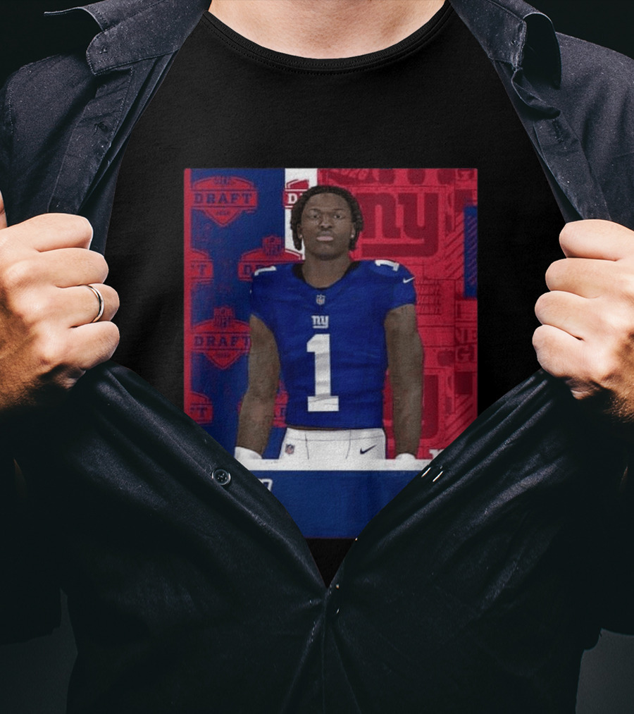 2026 Draft New York Giants Arvell Reese Round 1 Pick 5 LB Ohio State T-Shirt