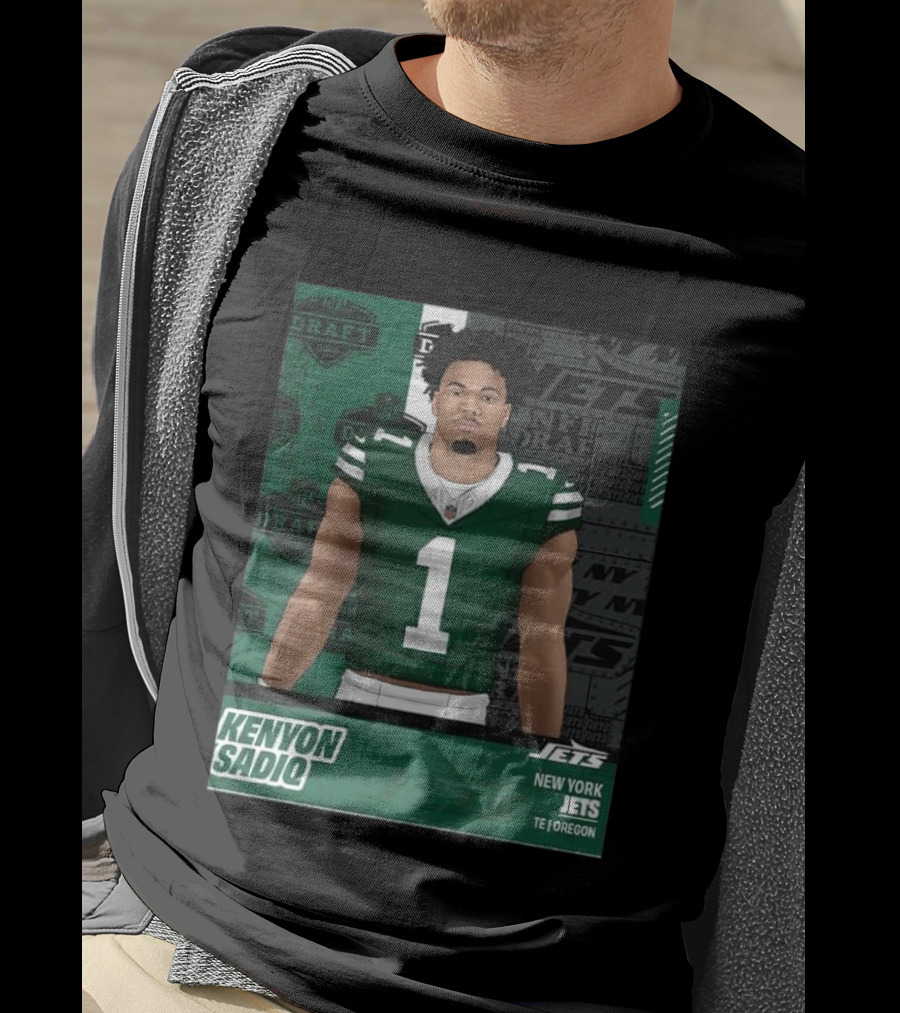 Kenyon Sadiq New York Jets Round 1 Pick 16 2026 Draft NFL Draft Jets TE Oregon T-Shirt