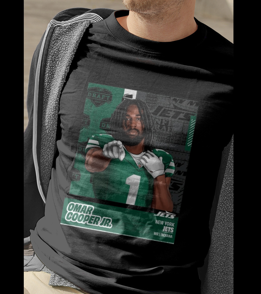 NFL Draft 2026 New York Jets Omar Cooper Jr Round 1 Pick 30 WR Indiana T-Shirt
