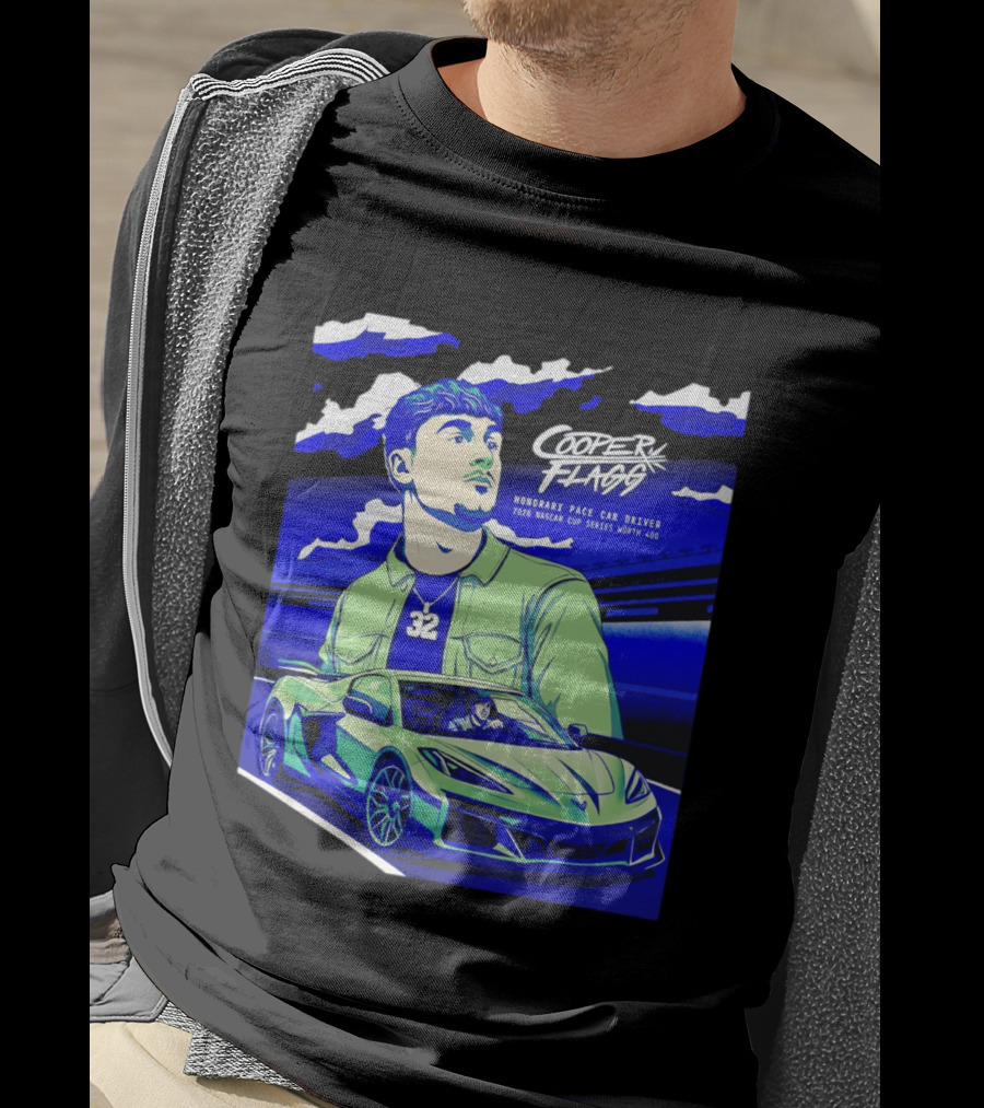 Cooper Flagg 2026 Honorary Pace Car Driver Nascar Cup Series Worth 400 T-Shirt