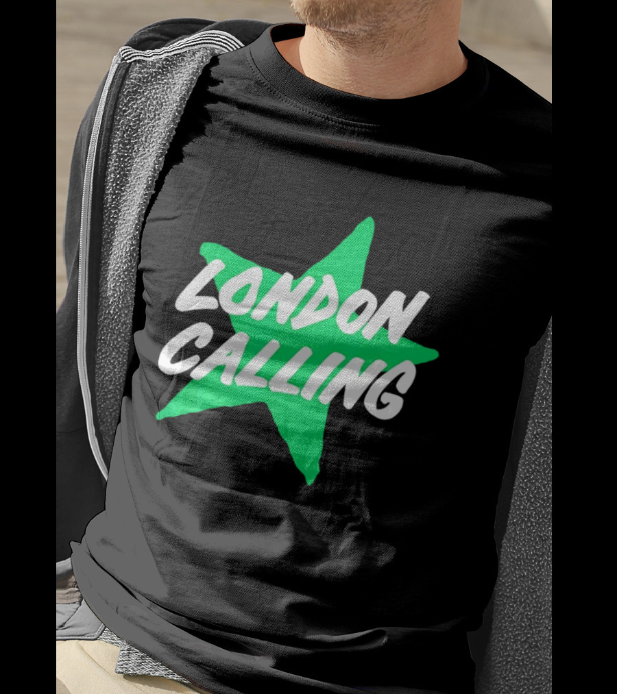 Dallas Stars London Calling The Clash Hockey Star T-Shirt